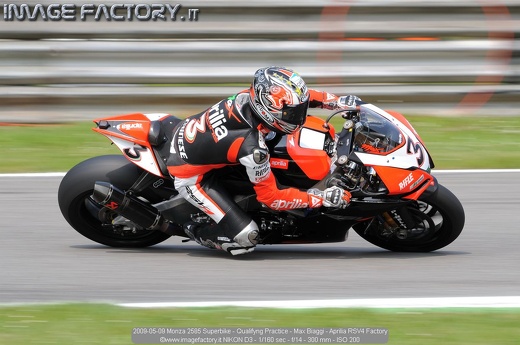 2009-05-09 Monza 2585 Superbike - Qualifyng Practice - Max Biaggi - Aprilia RSV4 Factory